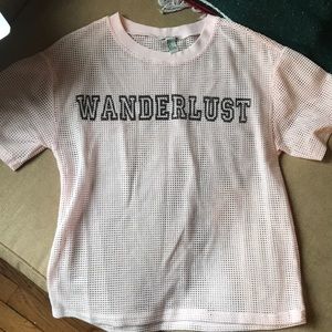 Wanderlust mesh shirt!